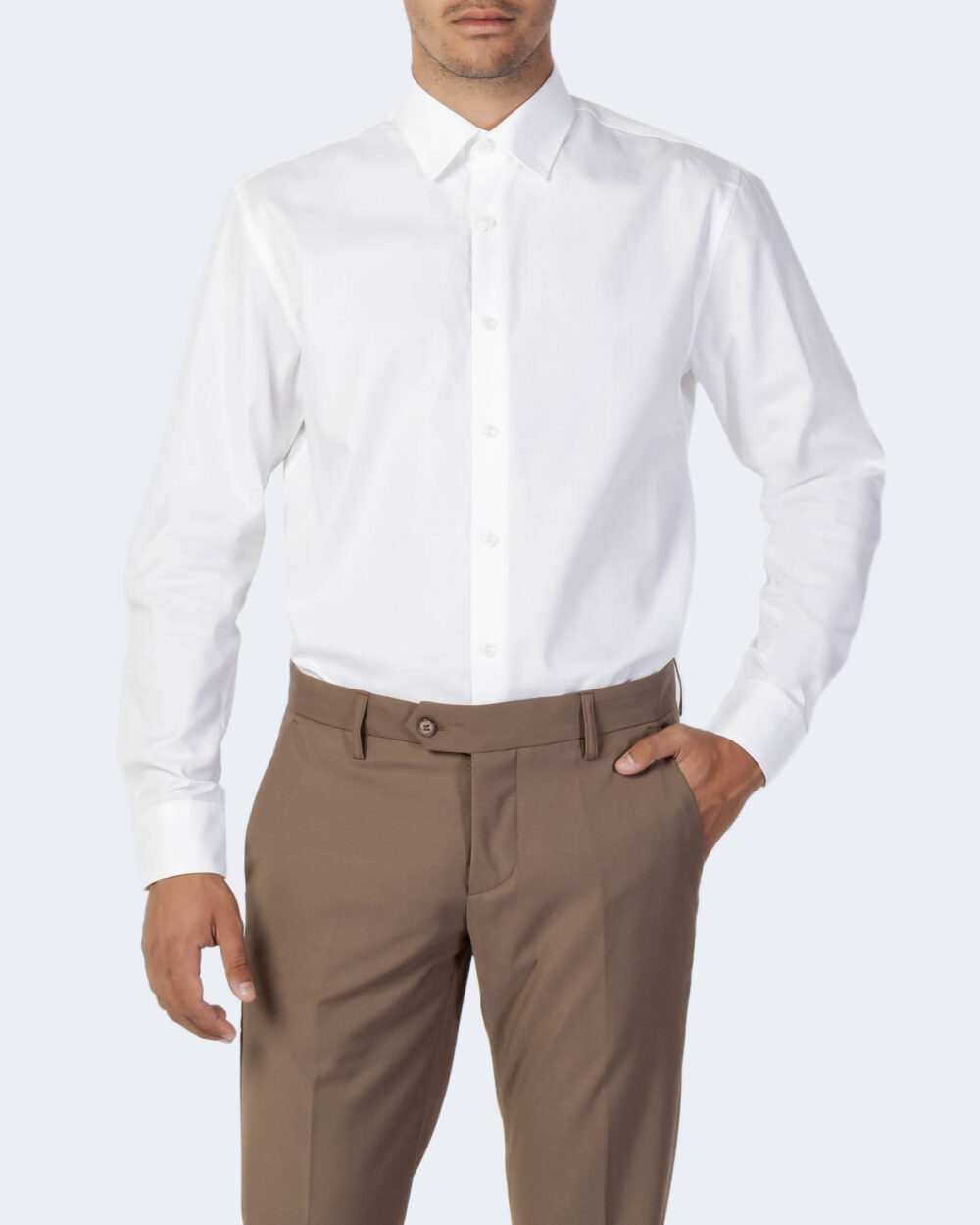 Camicia manica lunga Selected slhregethan shirt ls classic b noos Bianco - Foto 1