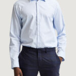 Camicia manica lunga Selected slhregethan shirt ls classic b noos Celeste - Foto 1