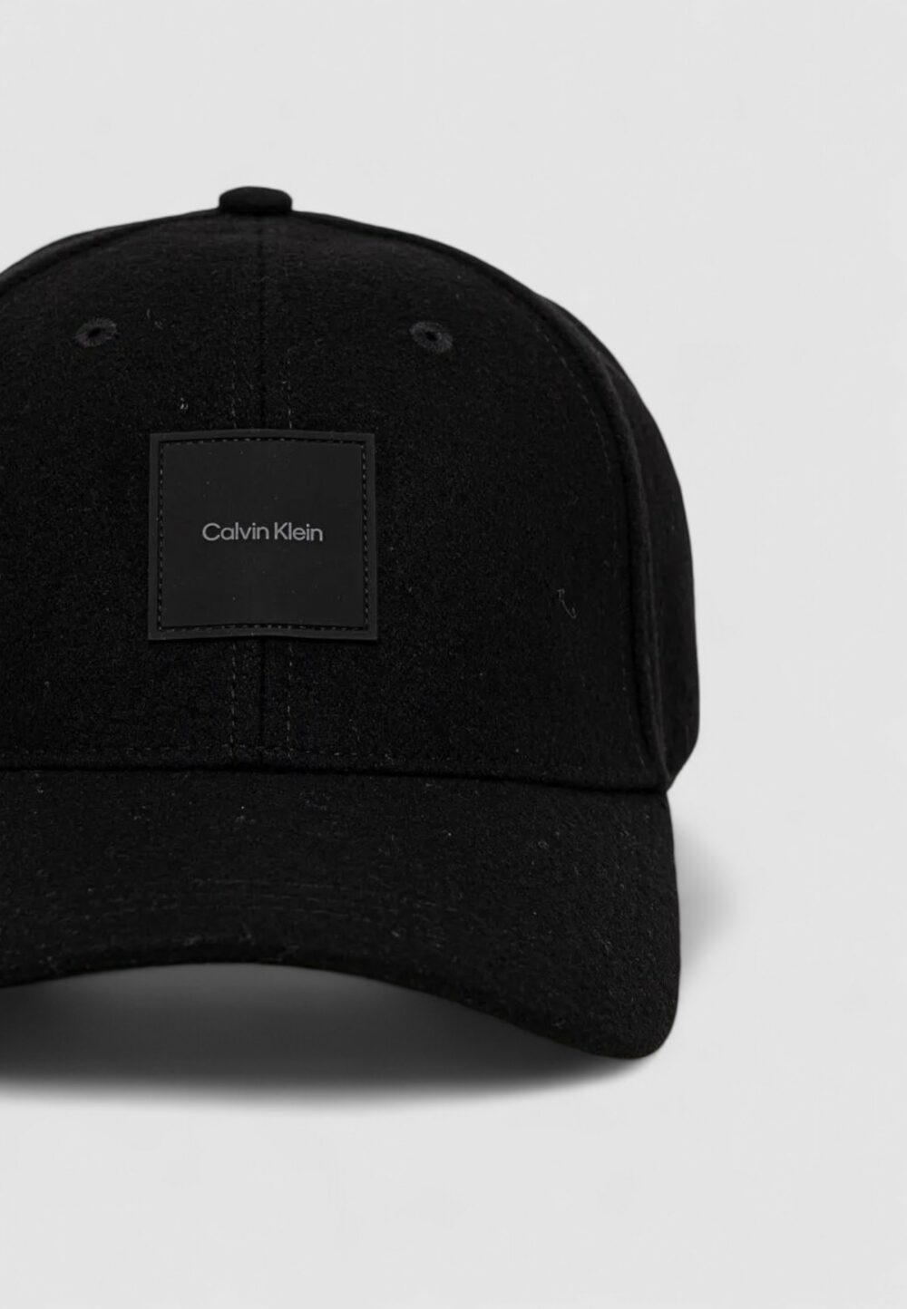 Cappello con visiera Calvin Klein wool bb cap Nero - Foto 2