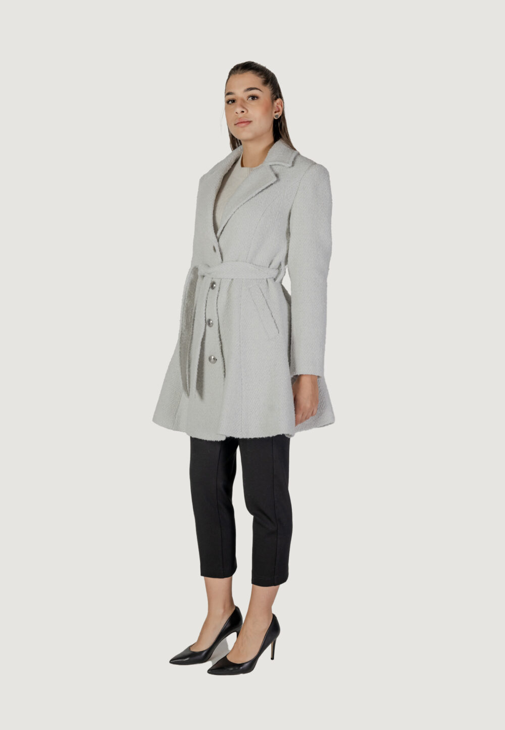 Cappotto Guess loise coat Grigio Chiaro - Foto 10