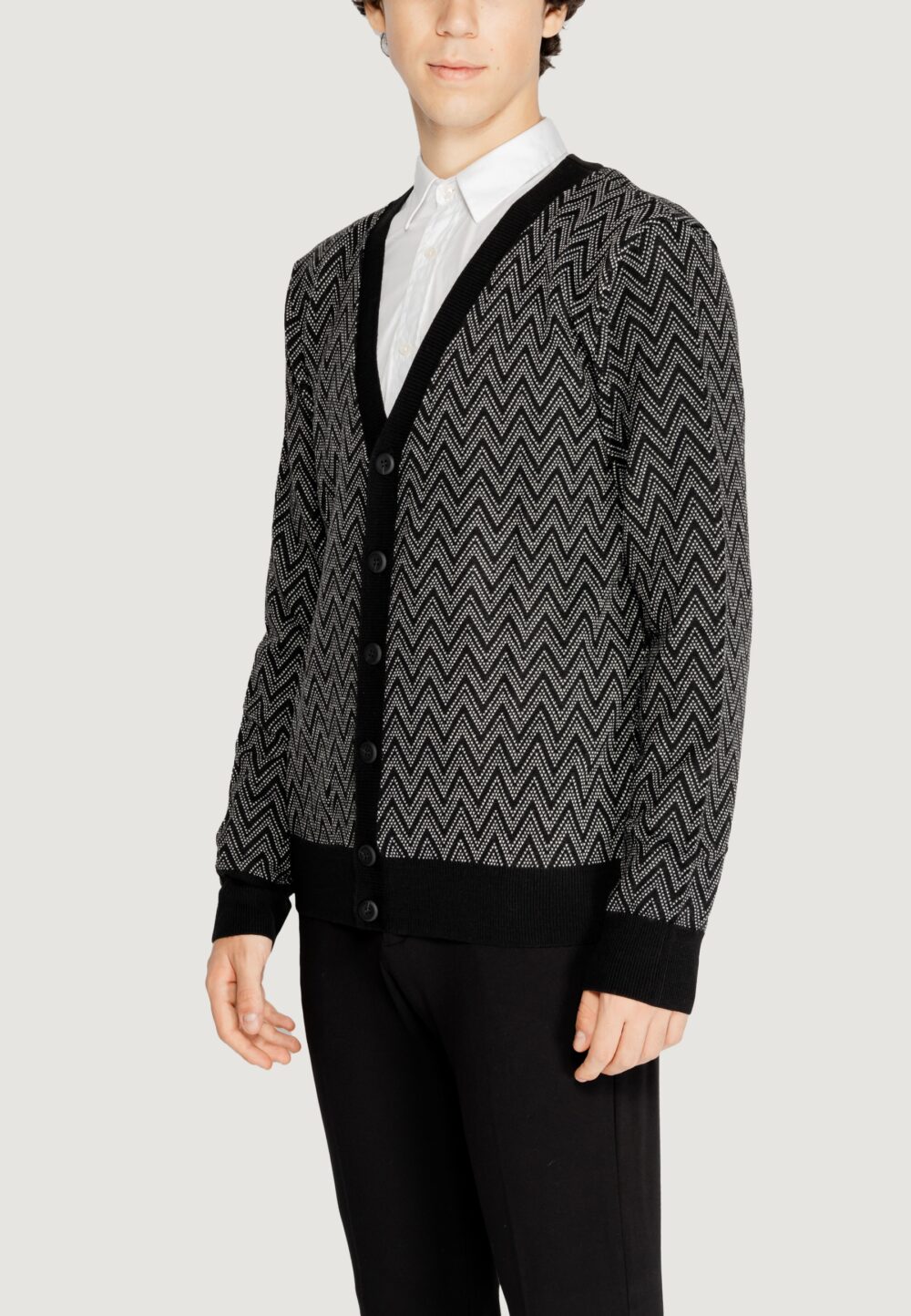 Cardigan Antony Morato wool blend Nero - Foto 3