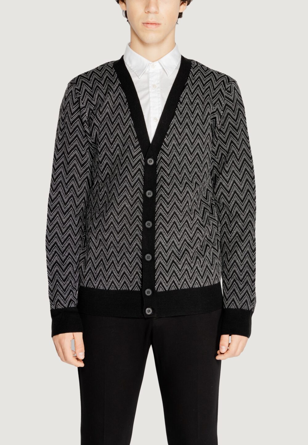 Cardigan Antony Morato wool blend Nero - Foto 5