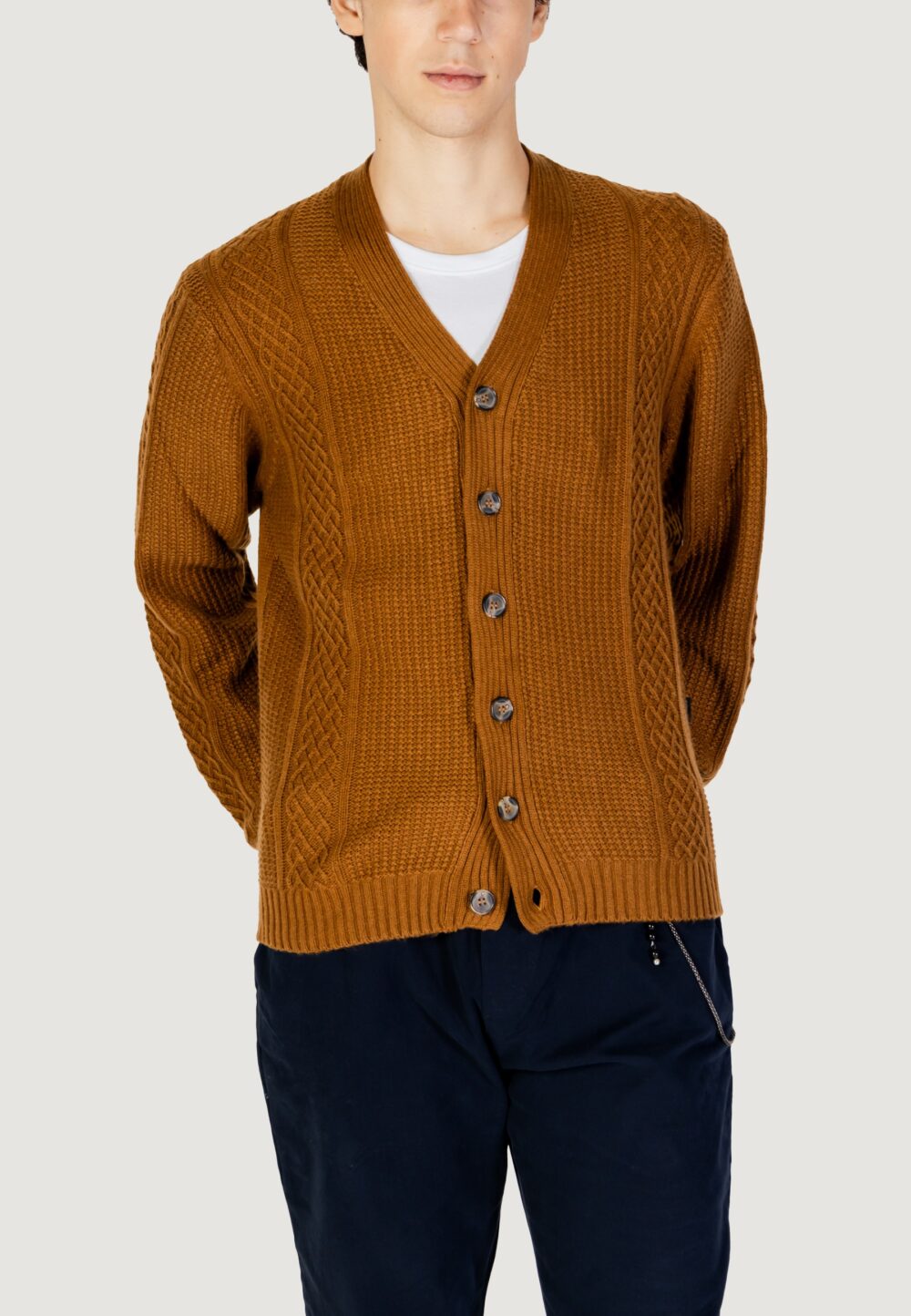 Cardigan HAMAKI-HO Beige scuro - Foto 1