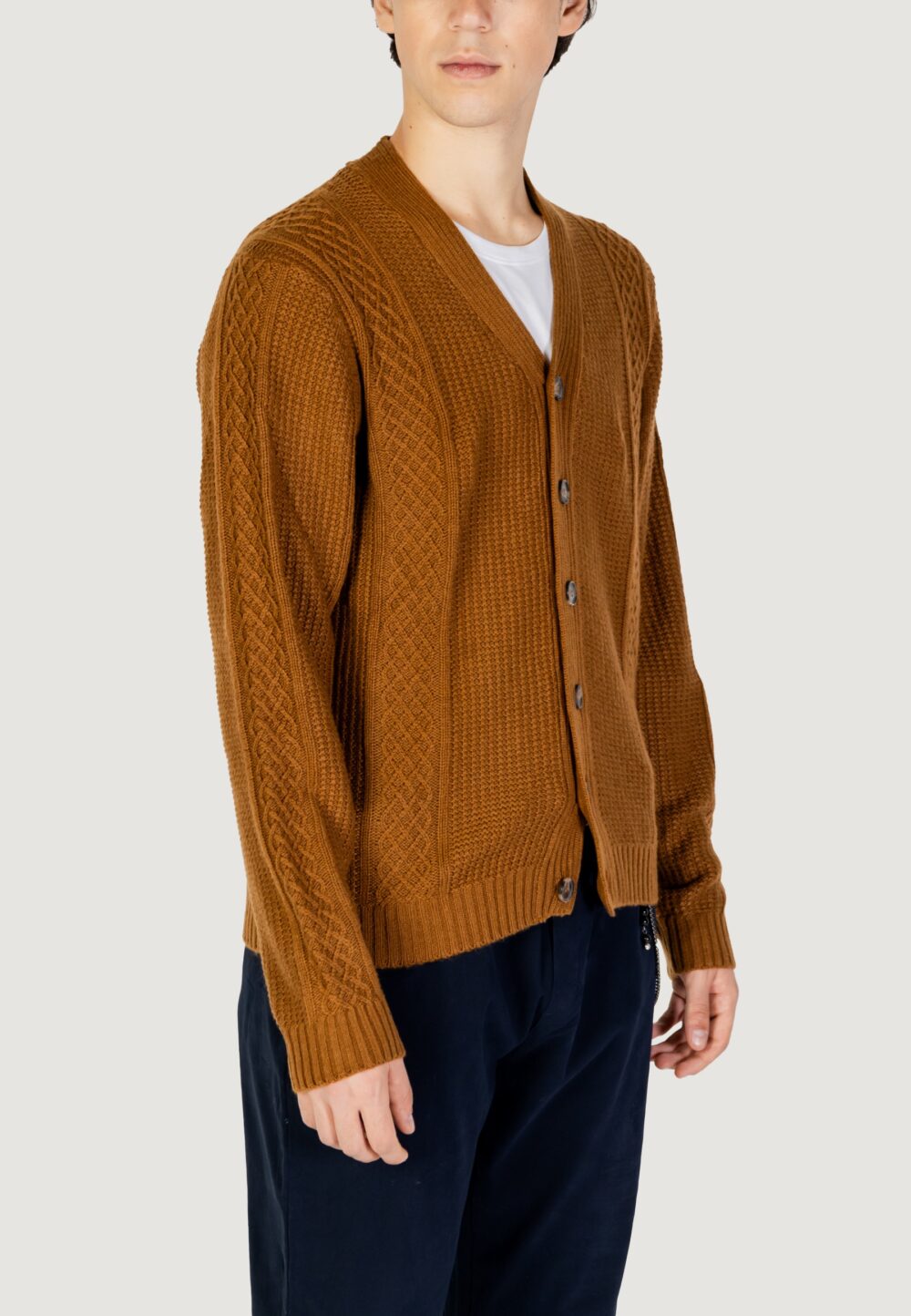 Cardigan HAMAKI-HO Beige scuro - Foto 4