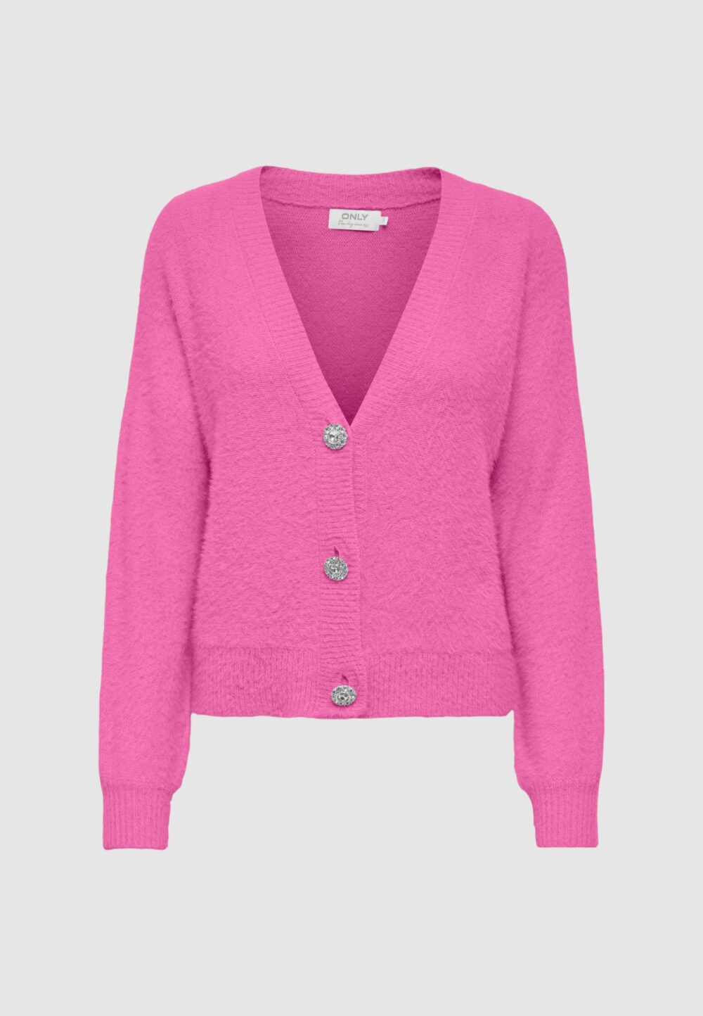 Cardigan Only onlella piumo l/s cc knt Rosa - Foto 1