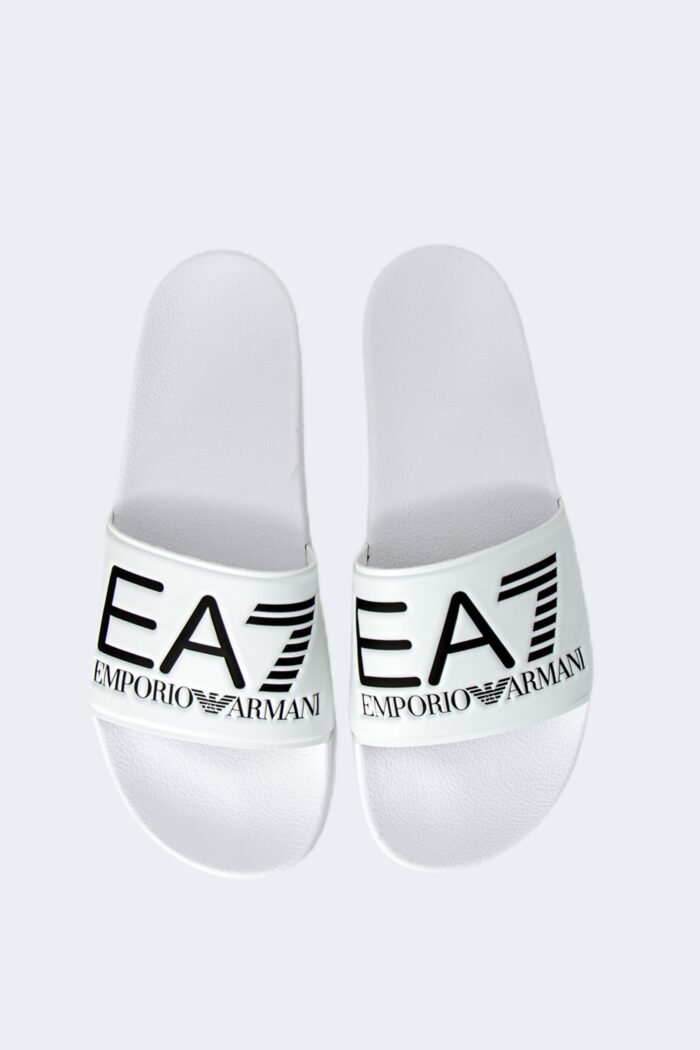 Ciabatte con fascia EA7 unisex Bianco