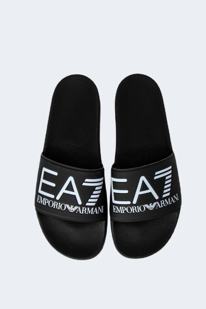 Ciabatte con fascia EA7 unisex Nero