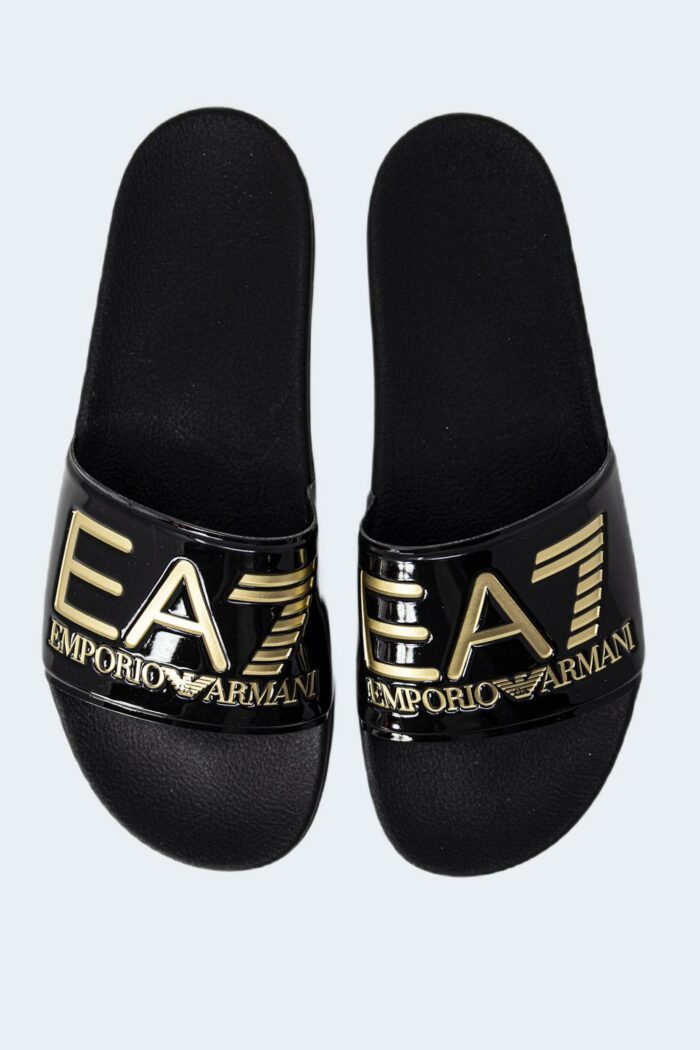 Ciabatte con fascia EA7 unisex Oro