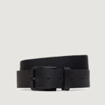 Cinta Calvin Klein Jeans classic flat r lthr belt 35mm Nero - Foto 1