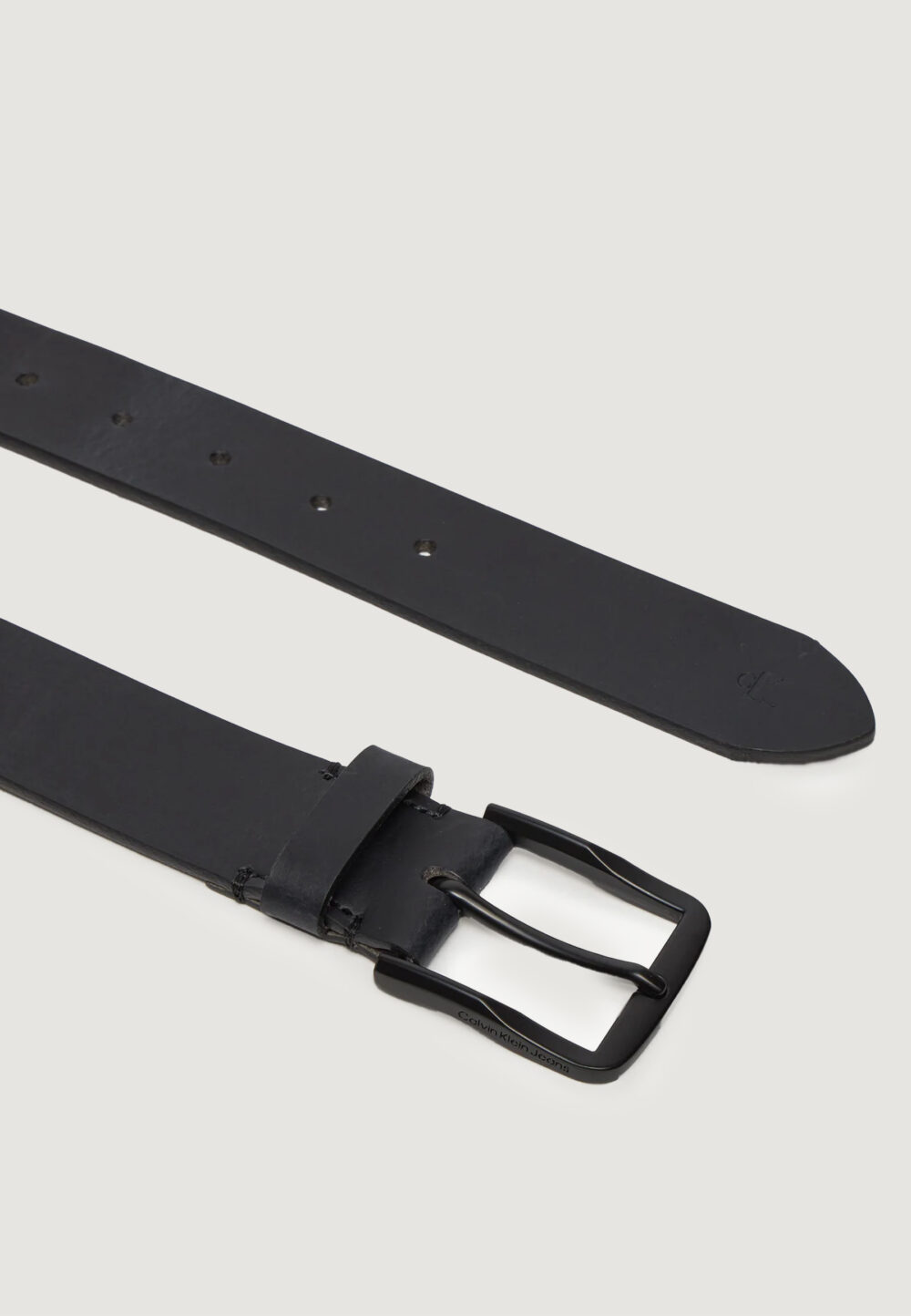 Cinta Calvin Klein Jeans classic flat r lthr belt 35mm Nero - Foto 2