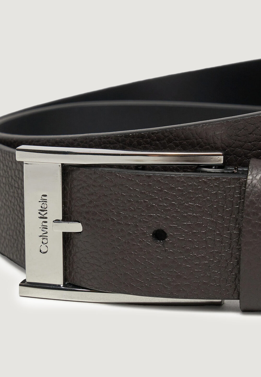 Cinta Calvin Klein ck sleek pb 35mm Marrone - Foto 3