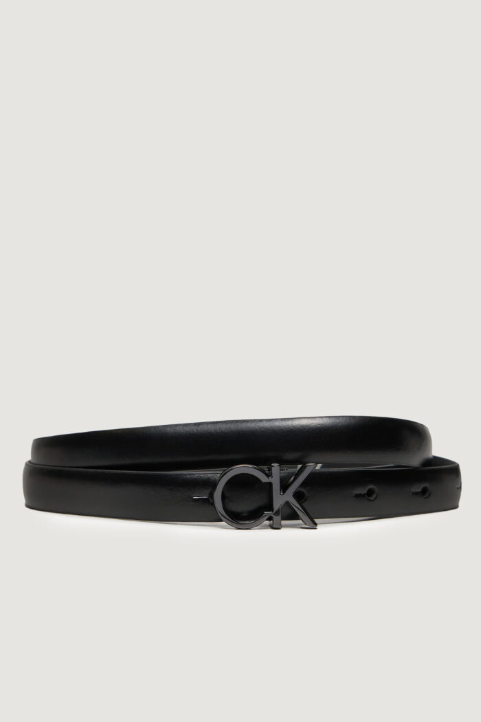 Cinta Calvin Klein ck thin belt 1.5cm Nero