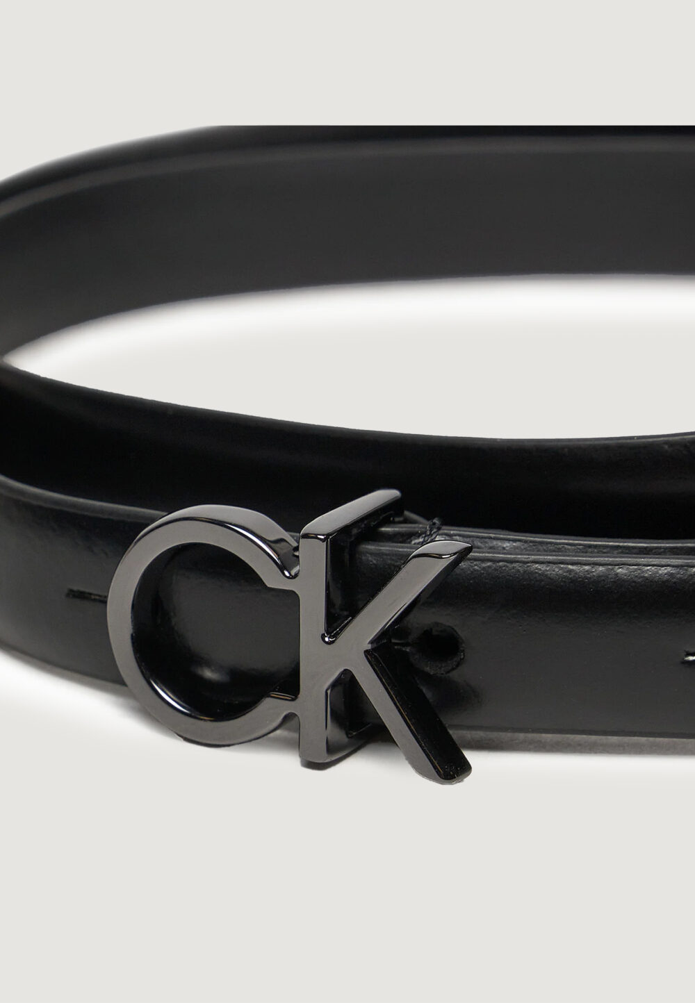 Cinta Calvin Klein ck thin belt 1.5cm Nero - Foto 3