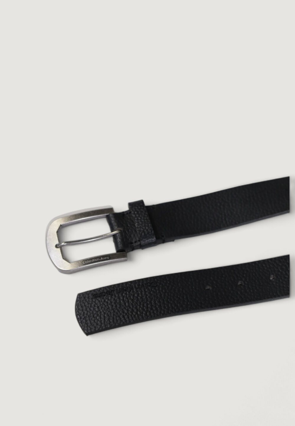 Cinta Calvin Klein classic pin buckle lthr 35mm Nero - Foto 2