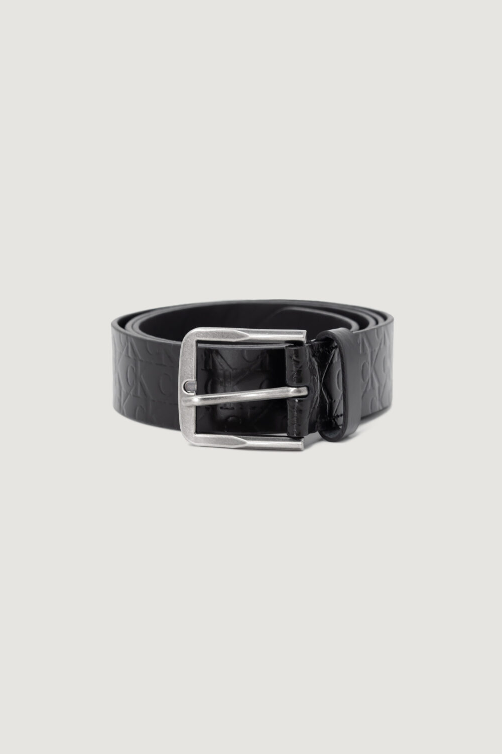 Cinta Calvin Klein Jeans classic flat lthr belt 35mm aop Nero - Foto 1