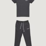 Tuta Jack Jones jachexa lw ss tee and sweat pants set Grigio - Foto 1