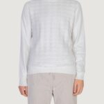 Dolcevita Antony Morato cotton wool blend yarn with jacquard 3d Bianco - Foto 1