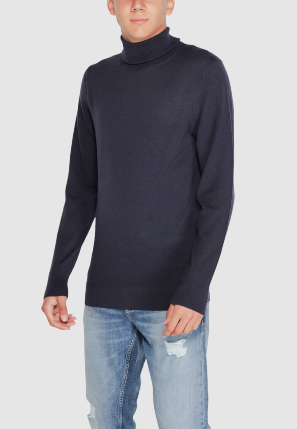 Dolcevita Calvin Klein merino rws turtle Blue scuro - Foto 3