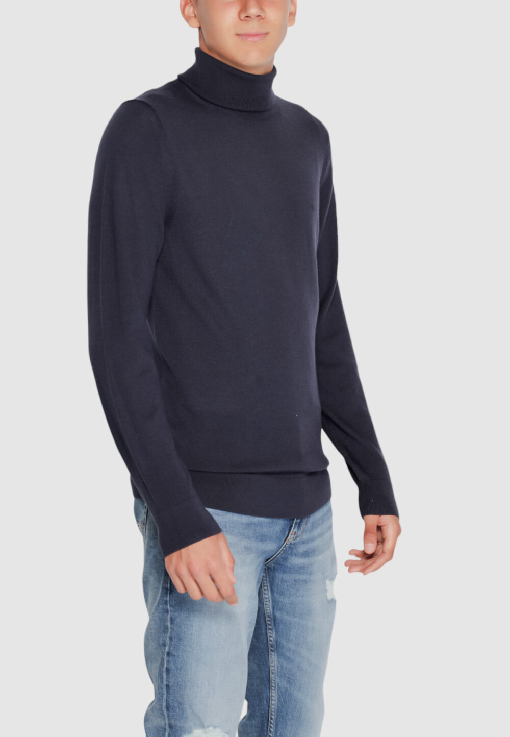 Dolcevita Calvin Klein merino rws turtle Blue scuro - Foto 4