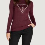 Dolcevita Guess piper triangle logo tn ls Bordeaux - Foto 1