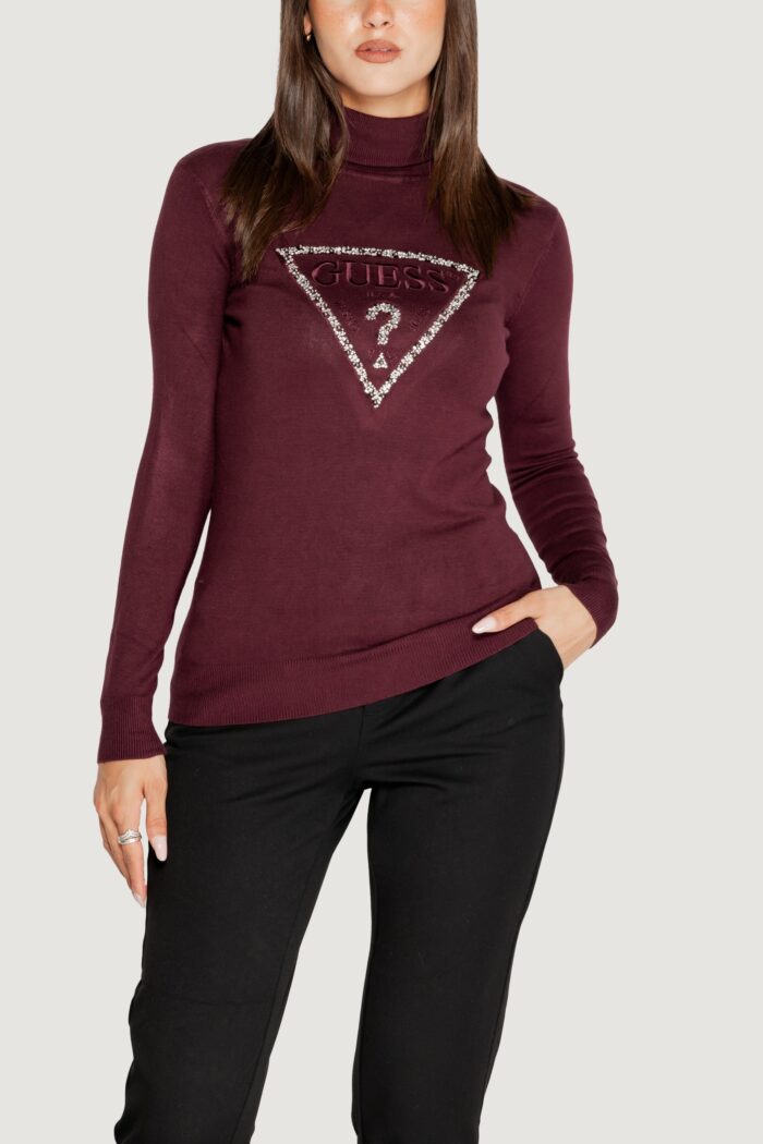 Dolcevita Guess piper triangle logo tn ls Bordeaux