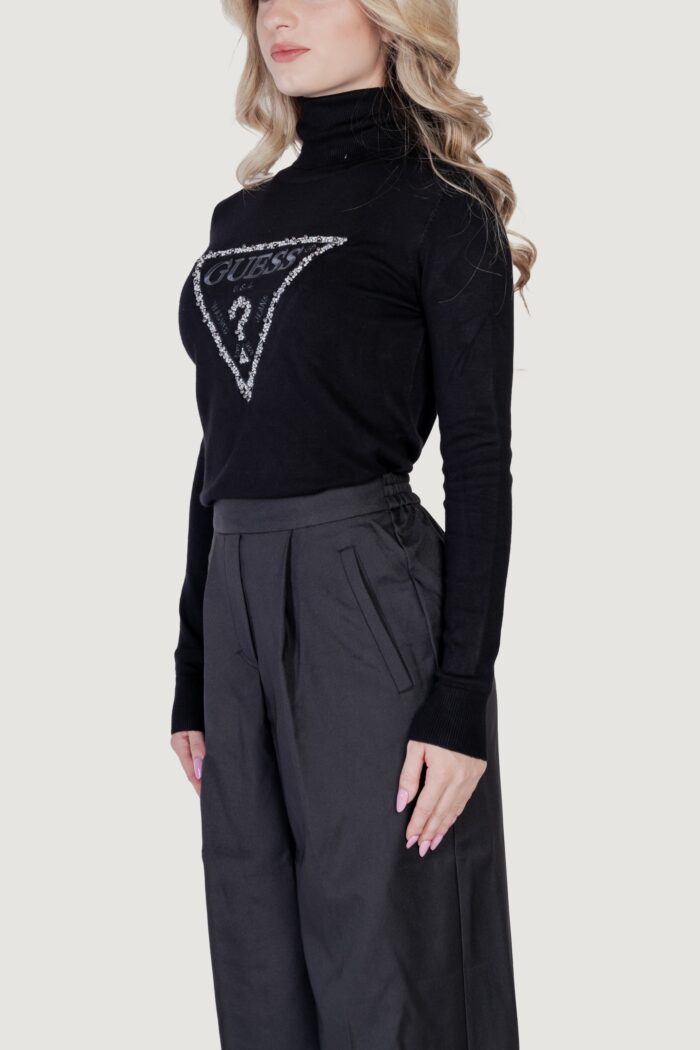 Dolcevita Guess piper triangle logo tn ls Nero