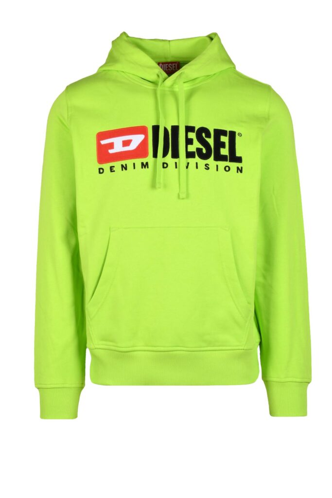 Felpa con cappuccio Diesel  VERDE FLUO