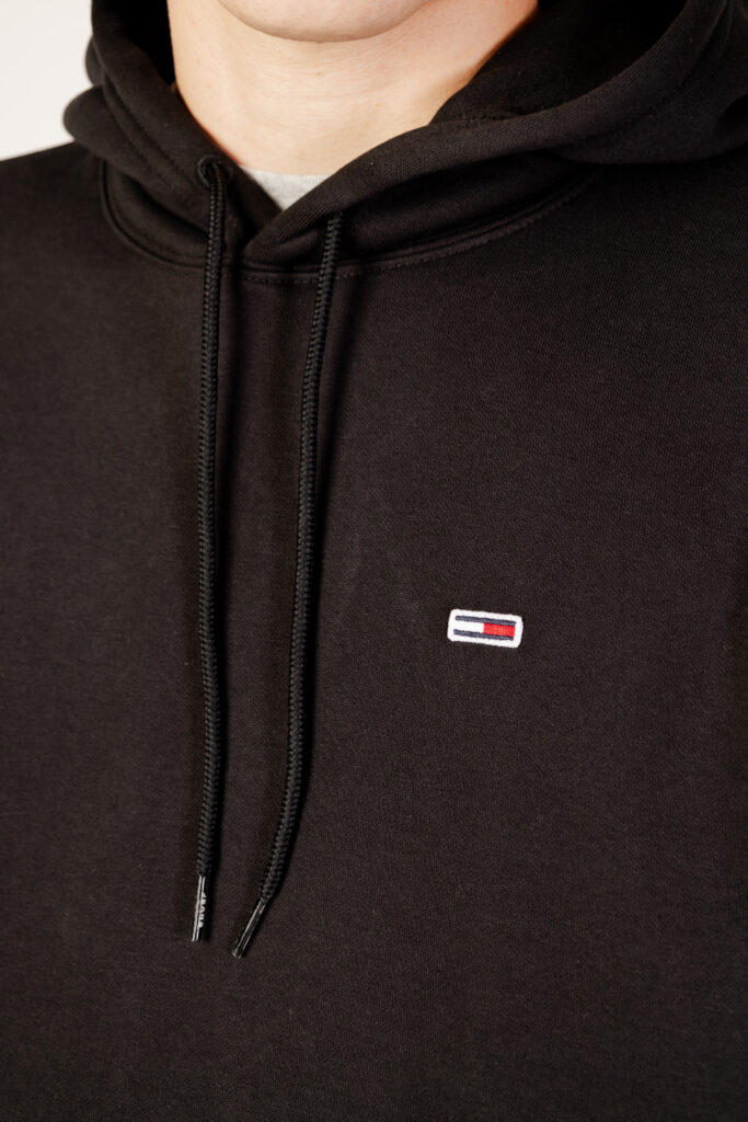 Felpa con cappuccio Tommy Hilfiger Jeans tjm regular fleece h Nero