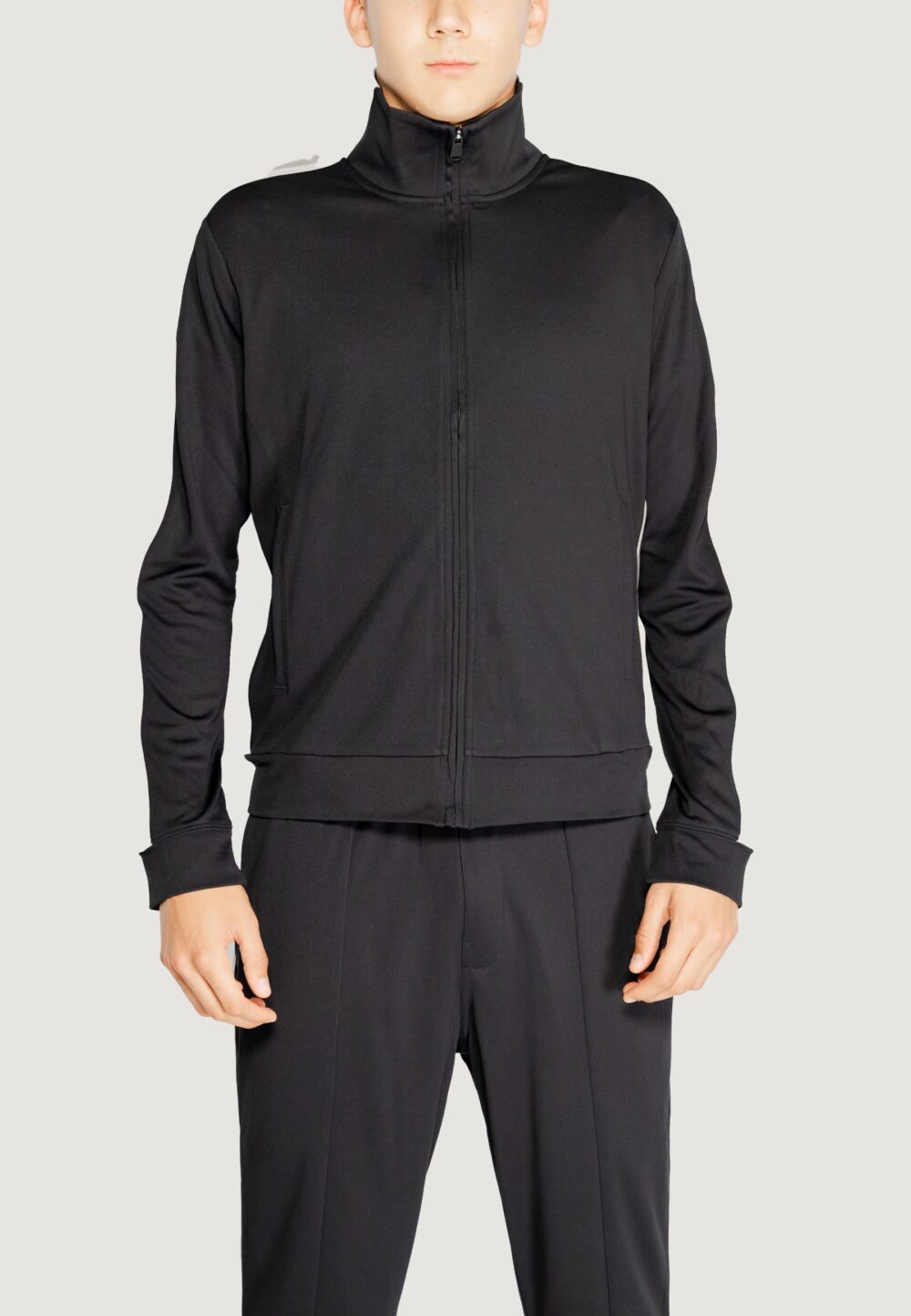 Felpa senza cappuccio Calvin Klein Sport pw - full zip Nero - Foto 1