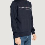 Felpa senza cappuccio Tommy Hilfiger tommy logo Blu - Foto 1