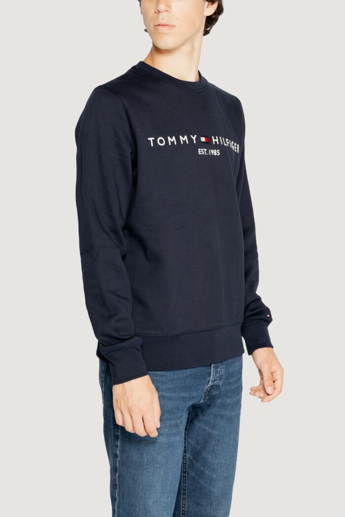 Felpa senza cappuccio Tommy Hilfiger tommy logo Blu