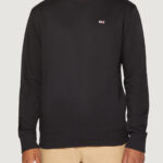 Felpa senza cappuccio Tommy Hilfiger Jeans regular fleece c Nero - Foto 1