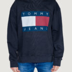 Felpa senza cappuccio Tommy Hilfiger Jeans tjm rlx big flag Nero - Foto 1