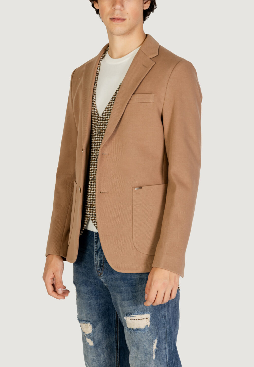 Giacca Gianni Lupo Beige scuro - Foto 3