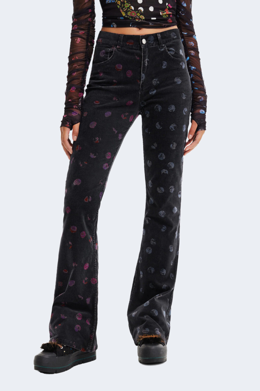 Jeans bootcut Desigual pant topo Nero - Foto 1