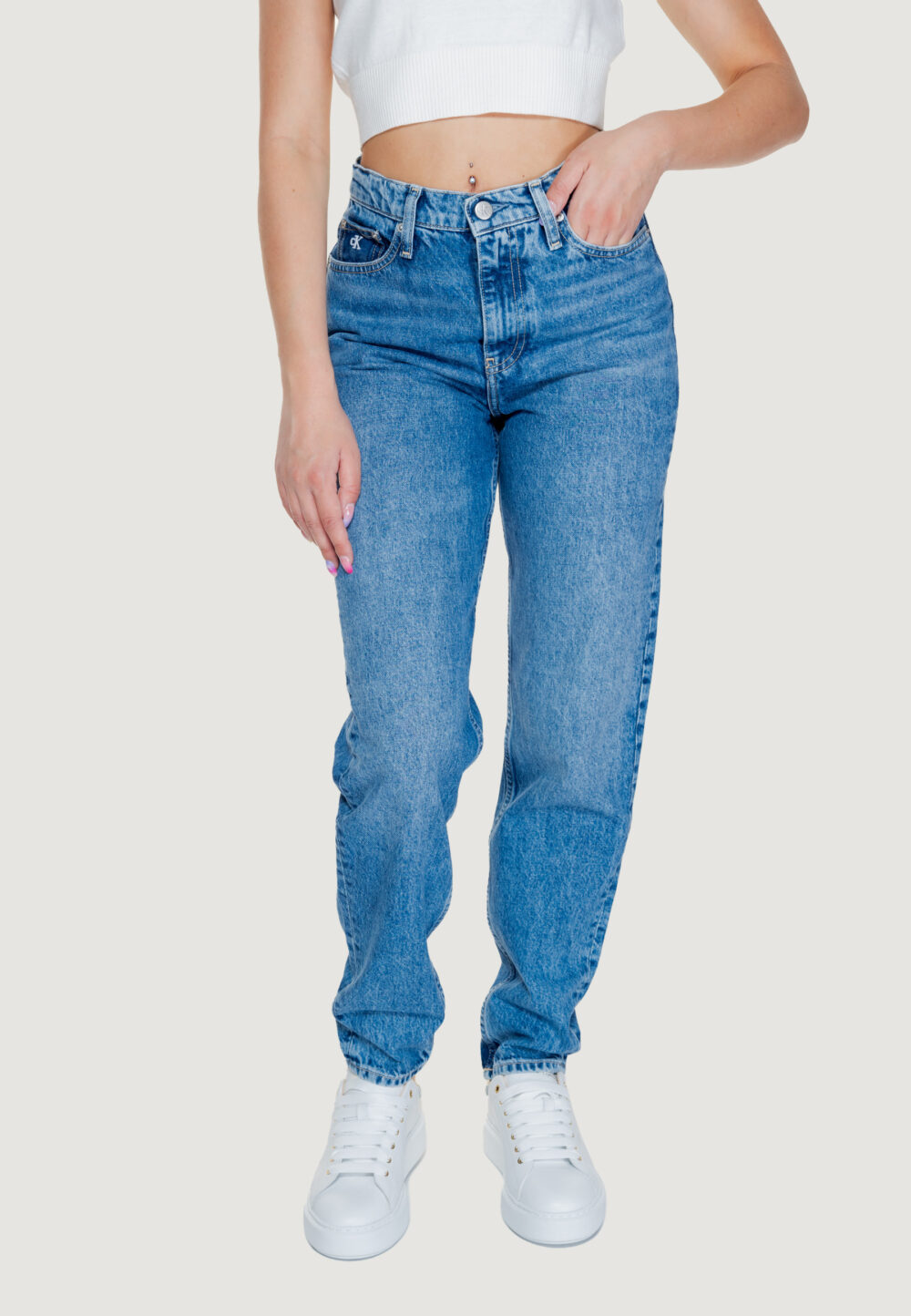 Jeans mom Calvin Klein Jeans mom Denim - Foto 1