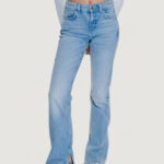 Jeans mom Guess paulette flare split Denim chiaro - Foto 1