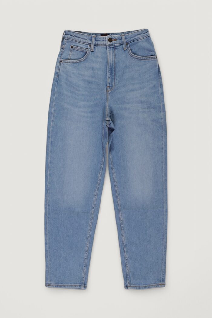 Jeans mom Lee stella tapered Denim chiaro