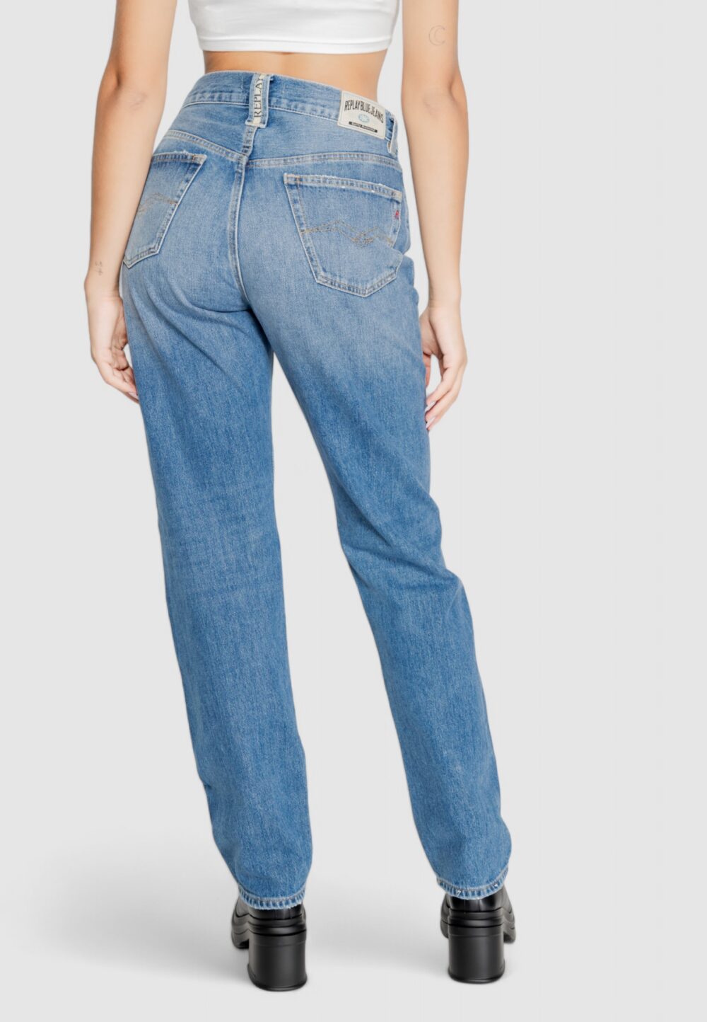 Jeans mom Replay 12 oz Denim - Foto 5