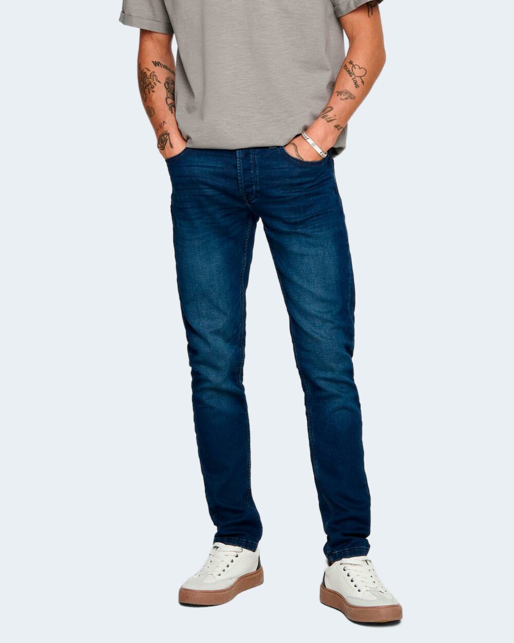 Jeans slim Only & Sons onsloom jog life dk blue pk 0431 noos - 22010431 Blue Denim - Foto 1