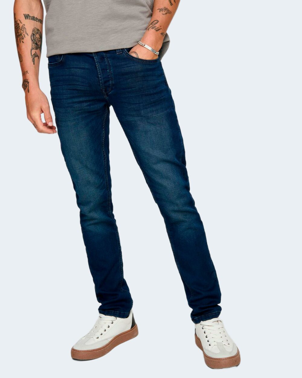 Jeans slim Only & Sons onsloom jog life dk blue pk 0431 noos - 22010431 Blue Denim - Foto 4