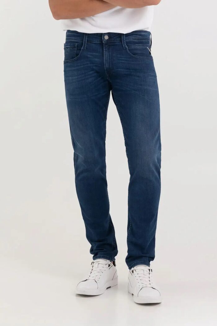 Jeans slim Replay anbass Blu