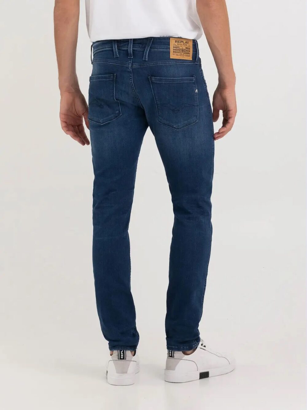 Jeans slim Replay anbass Blu - Foto 3