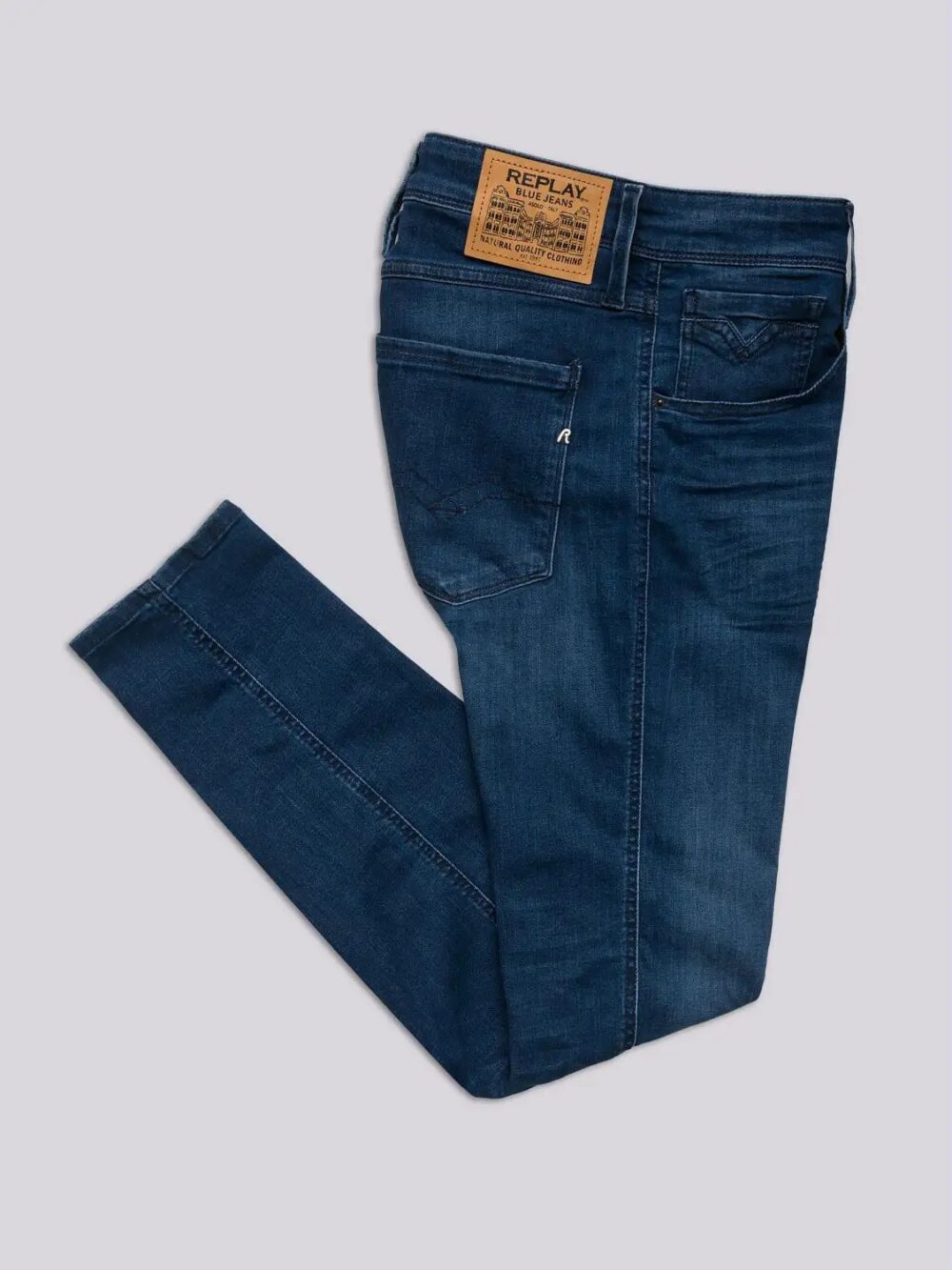 Jeans slim Replay anbass Blu - Foto 7