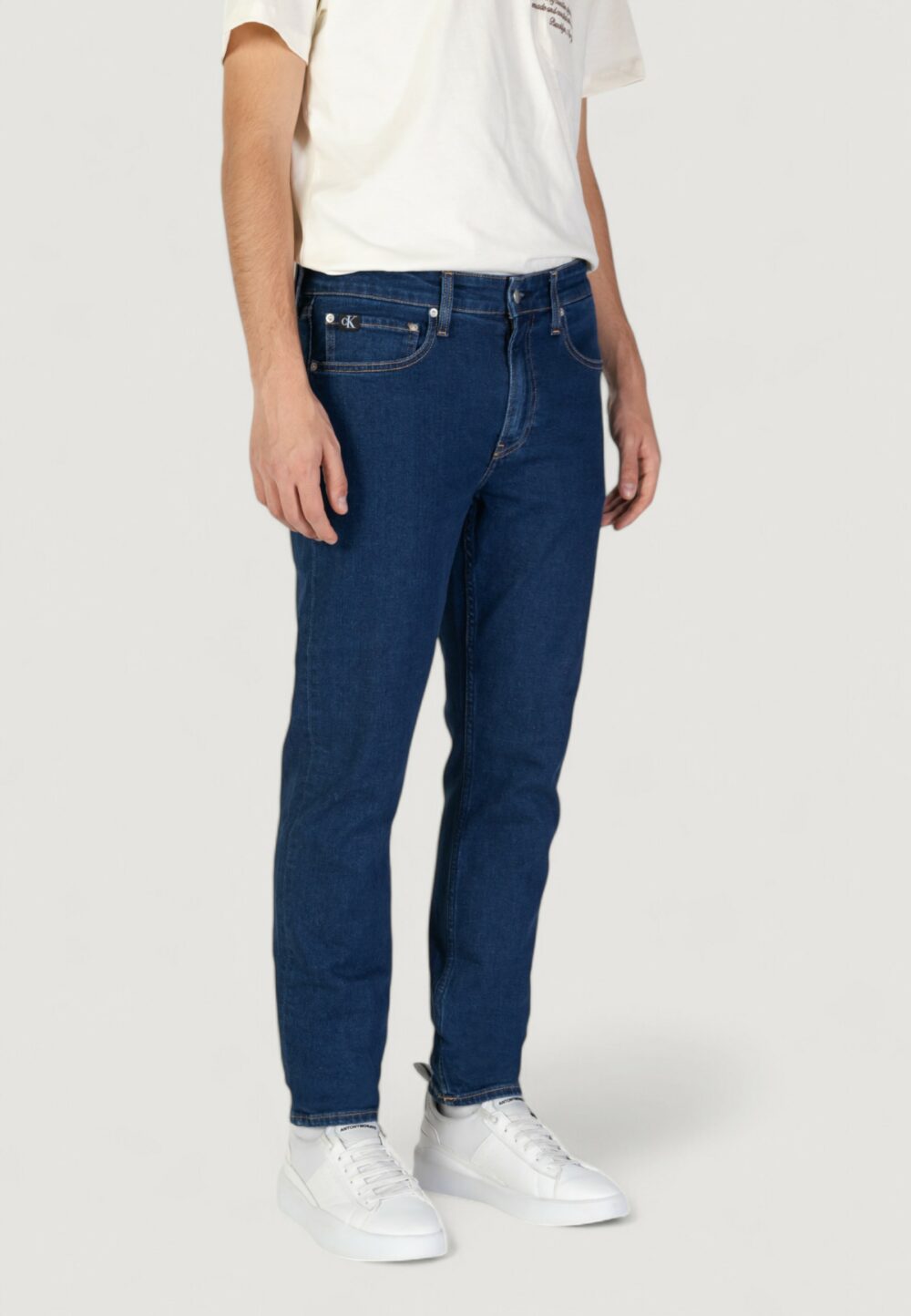 Jeans Tapered Calvin Klein Jeans taper Denim scuro - Foto 2