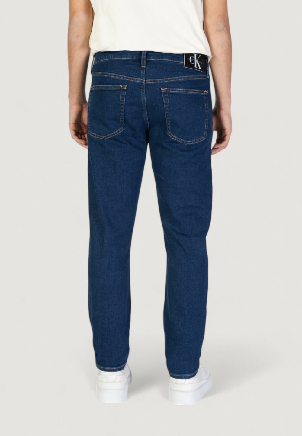 Jeans Tapered Calvin Klein Jeans taper Denim scuro - Foto 3