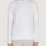 Maglia Antony Morato cotton wool blend yarn with jacquard 3d Bianco - Foto 1