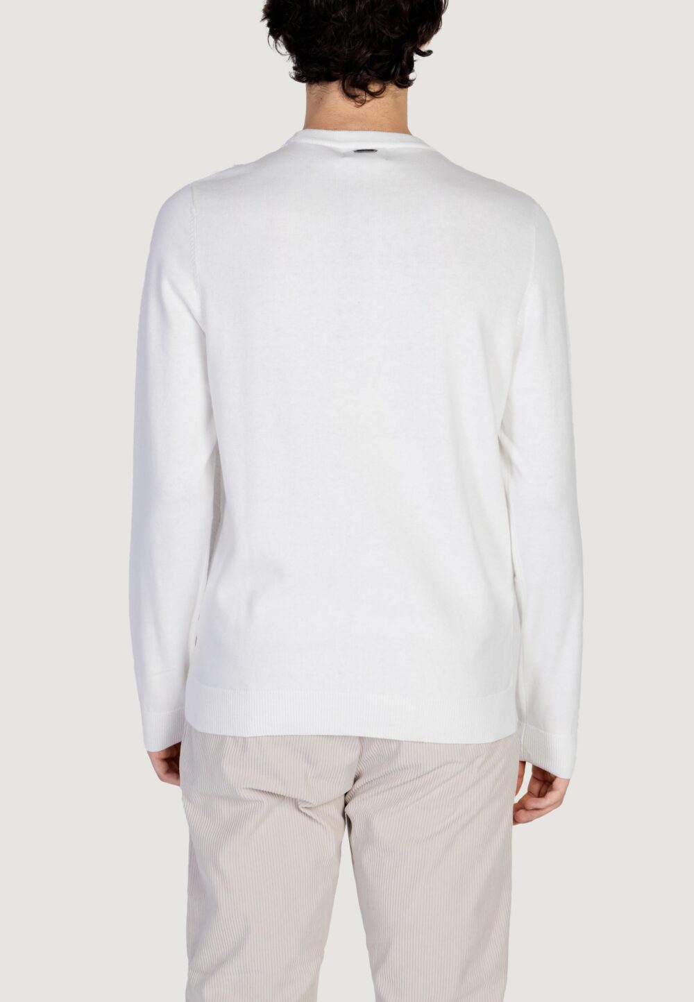 Maglia Antony Morato cotton wool blend yarn with jacquard 3d Bianco - Foto 3