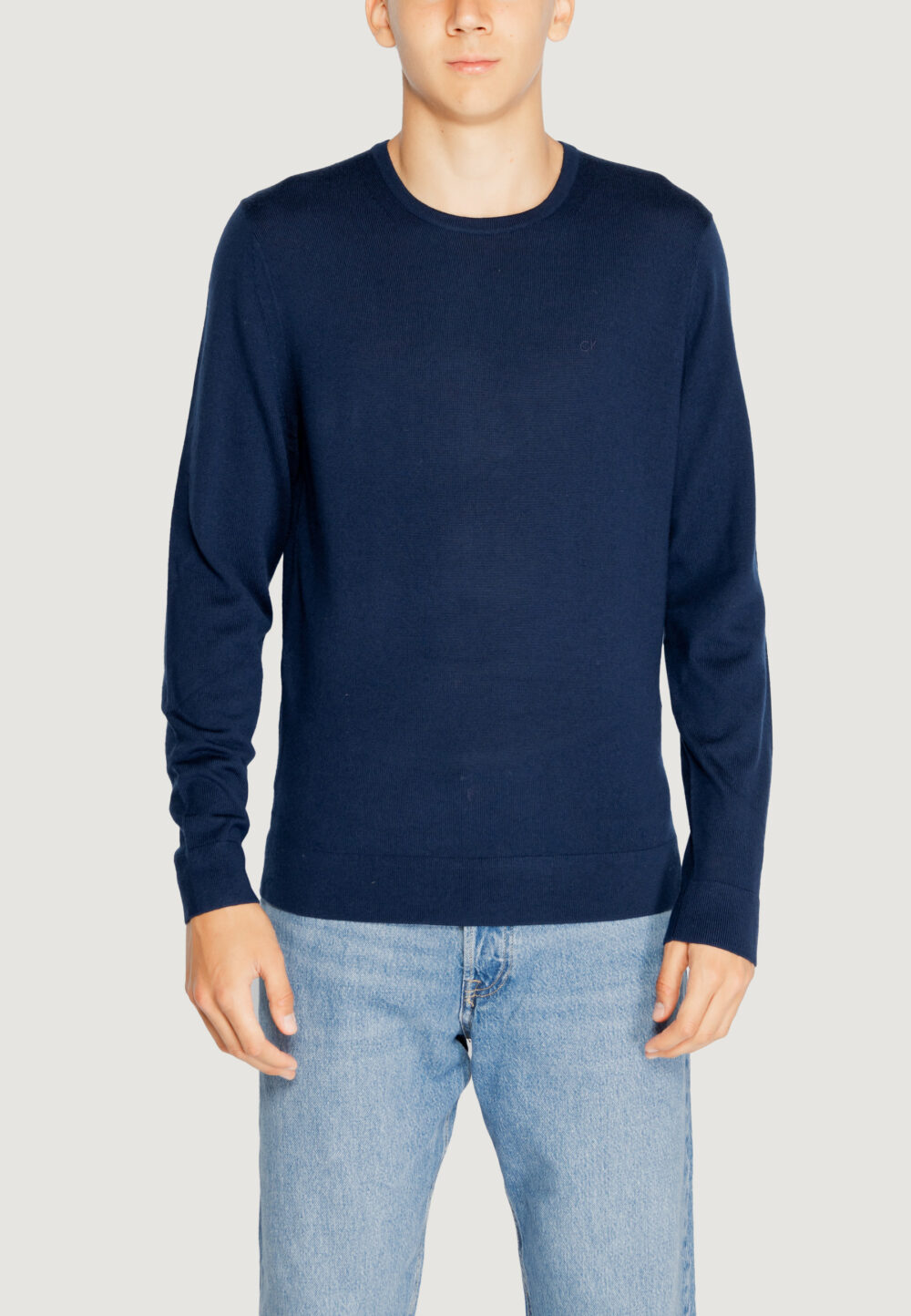 Maglia Calvin Klein merino rws crew neck Blu - Foto 1