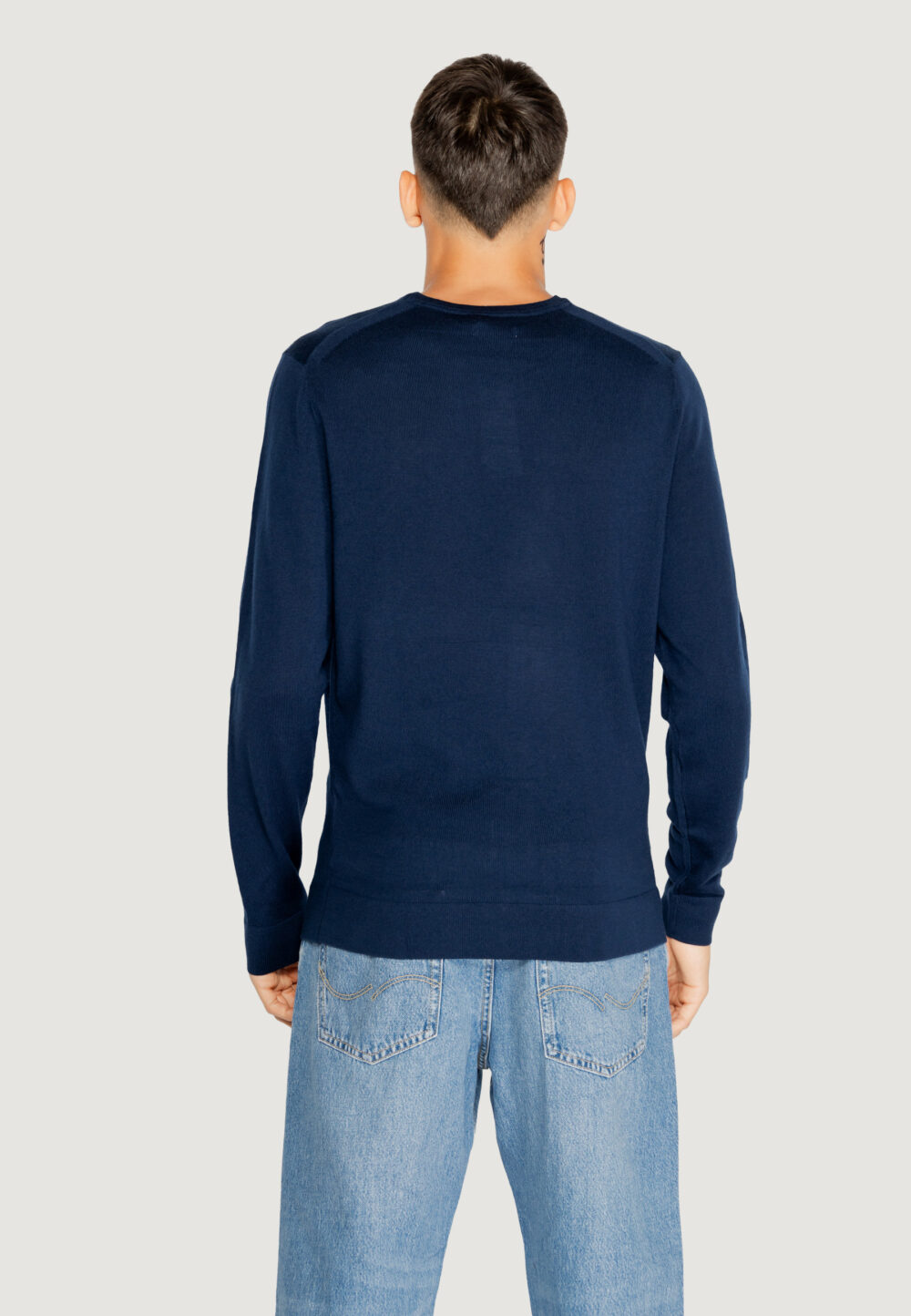 Maglia Calvin Klein merino rws crew neck Blu - Foto 2